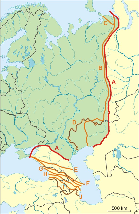 Eurasien Grenze Europa Asien