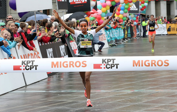 Die Äthiopierin Tola Bekele gewann den Lauf über fünf Kilometer.