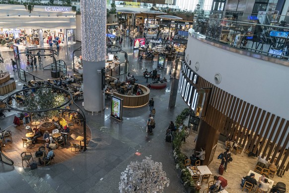 Turkey: Istanbul International Airport General view of Istanbul International Airport during Holy month of Ramadan. Airport is lovely decorated for the occasion of Ramadan. Duty Free stores are full w ...