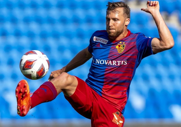 Basels Silvan Widmer im Fussball Meisterschaftsspiel der Super League zwischen dem FC Basel 1893 und dem FC Vaduz im Stadion St. Jakob-Park in Basel, am Sonntag, 20. September 2020. (KEYSTONE/Georgios ...