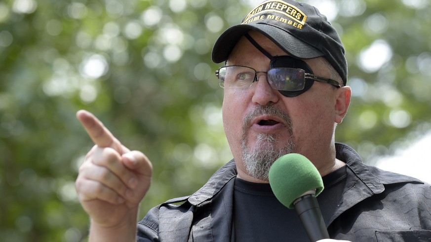 Far-right militia leader Rhodes found guilty of storming the Capitol Trump fights his new nemesis