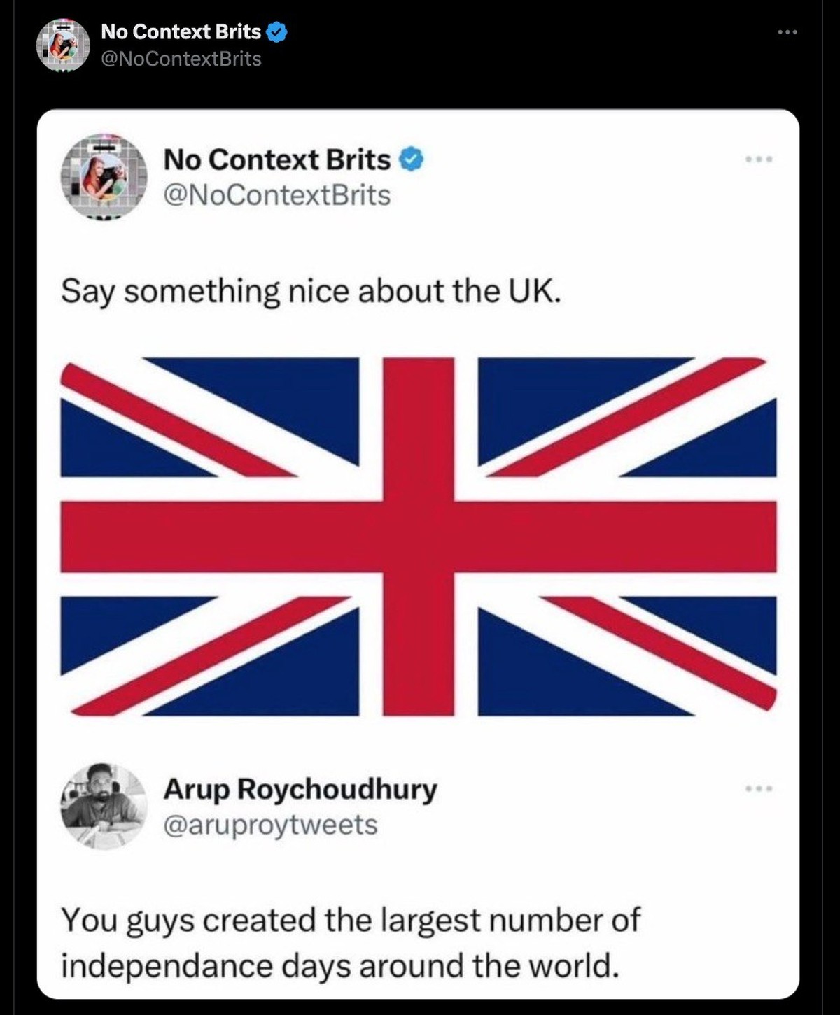 Grossbritannien-Tweet