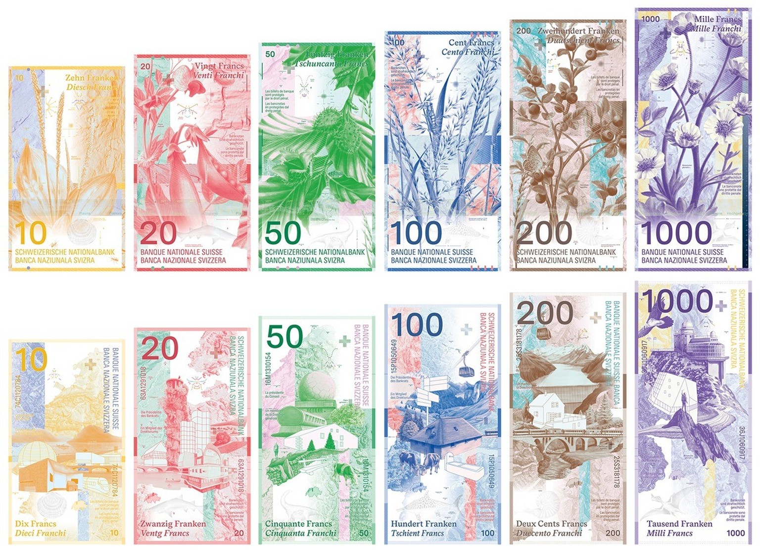 Die Schweizer Nationalbank hat im Oktober 2024 angekündigt, dass sie an einer neuen Banknotenserie für die Schweiz arbeitet. Das sind die Konzepte.