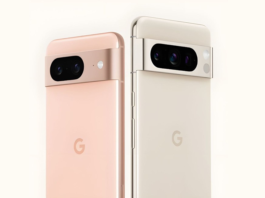 Google Pixel 8 und Pixel 8 Pro.