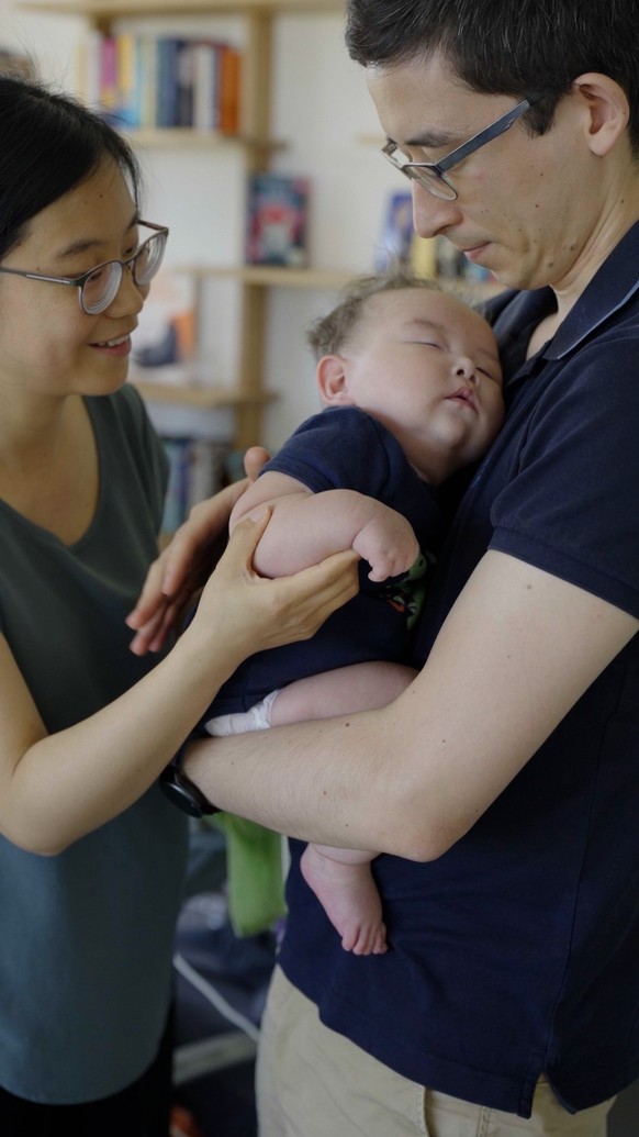 Yifan, Alex und Ayden im Kinderhospiz Flamingo.
