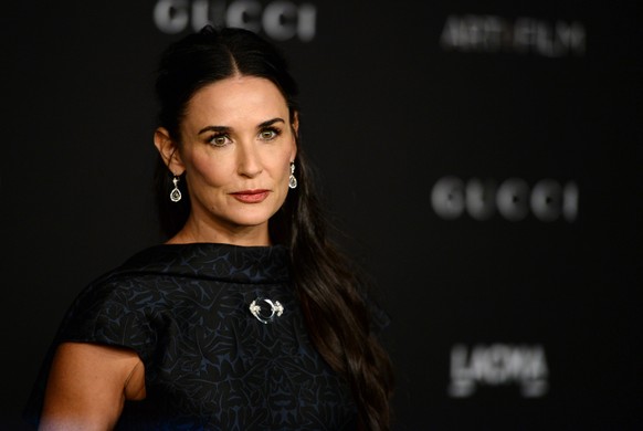 Demi Moore arrives at the LACMA Art + Film Gala at LACMA on Saturday, Nov. 1, 2014, in Los Angeles. (Photo by Jordan Strauss/Invision/AP)