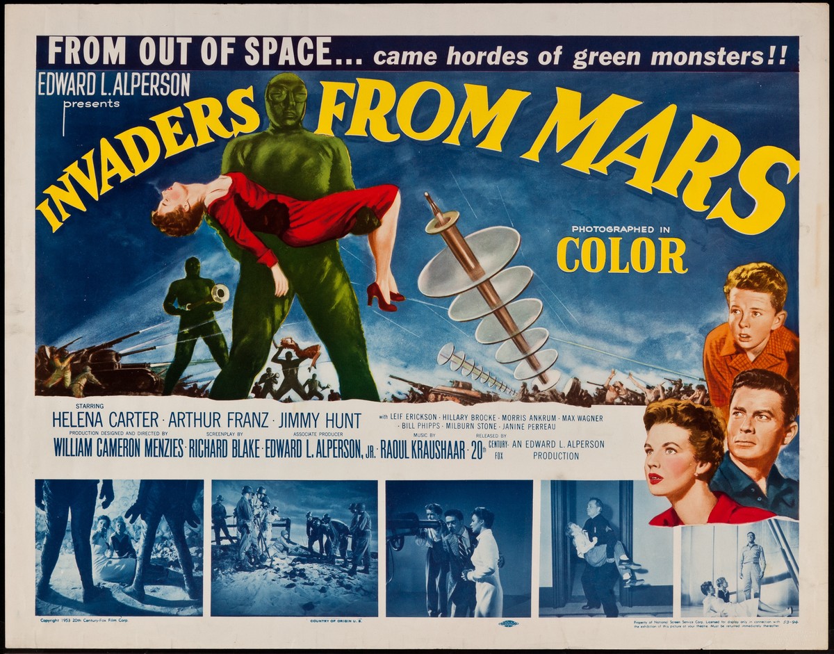 Waren das noch Zeiten: Im US-amerikanischen Spielfilm «Invaders from Mars» (1953) waren Marsianer noch echte Marsianer – und keine Maschinen.