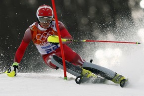 Daniel Yule beim Olympia-Slalom in Sotschi.