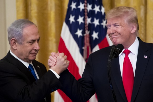 Trafen sich im Weissen Haus: Benjamin Netanjahu und Donald Trump.