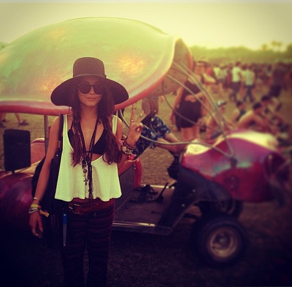 Vanessa Hudgens am Coachella 2013 – ihrem «absoluten Lieblingsfestival». Klar.&nbsp;