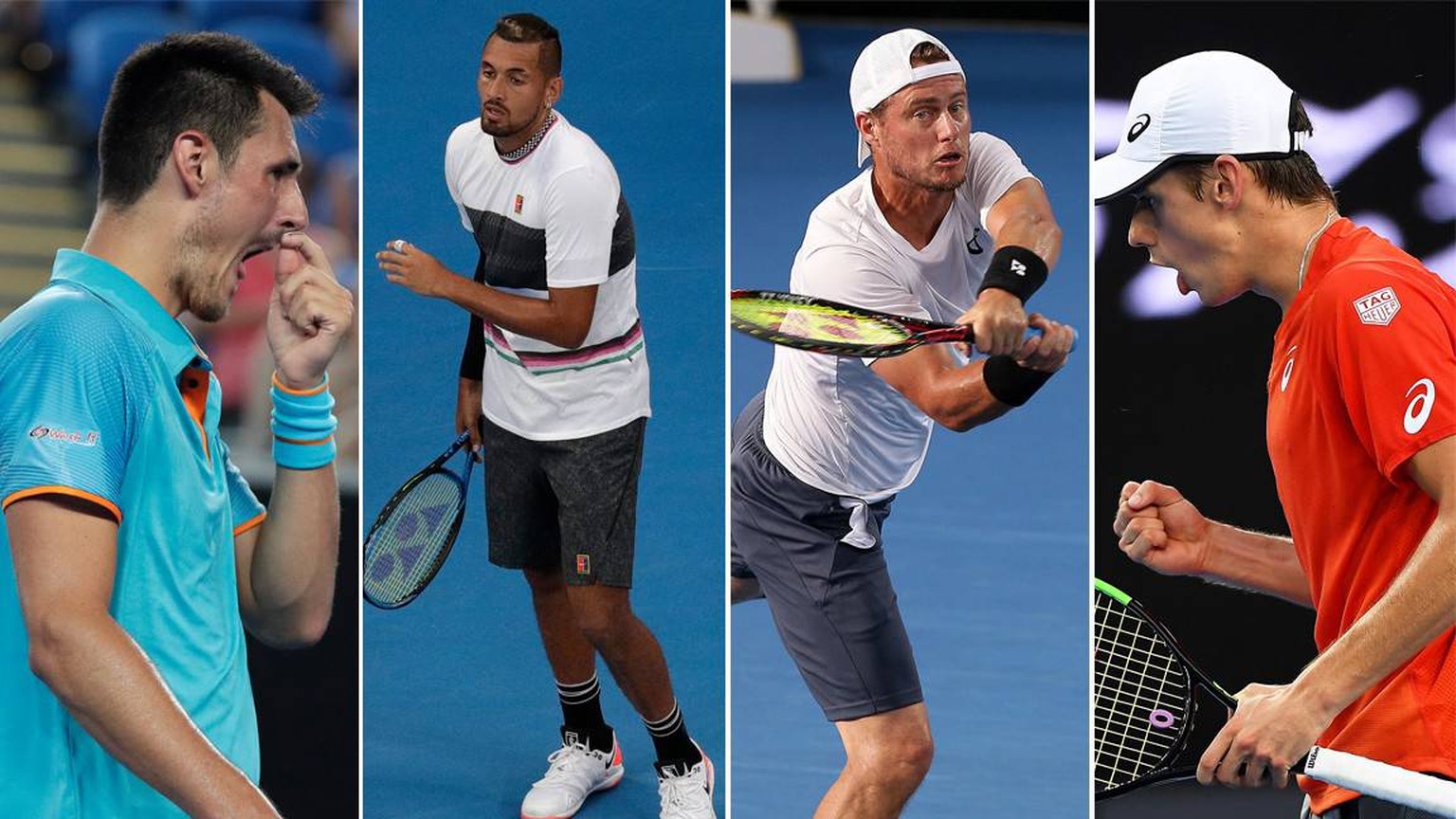 Bernard Tomic, Nick Kyrgios, Lleyton Hewitt und Alex De Minaur stehen im Zentrum des Trauerspiels.