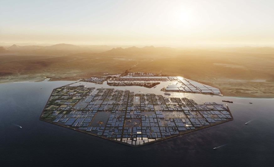 This is what 'Oxagon', a partially floating industrial complex, should look like.
