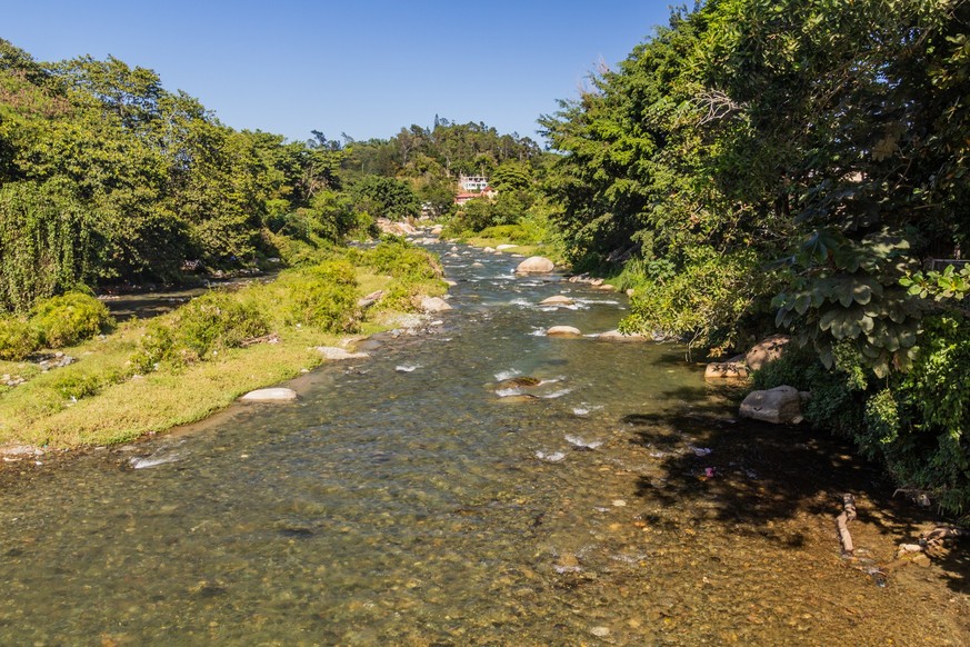 Yaque del Norte River in Jarabacoa, Dominican Republic