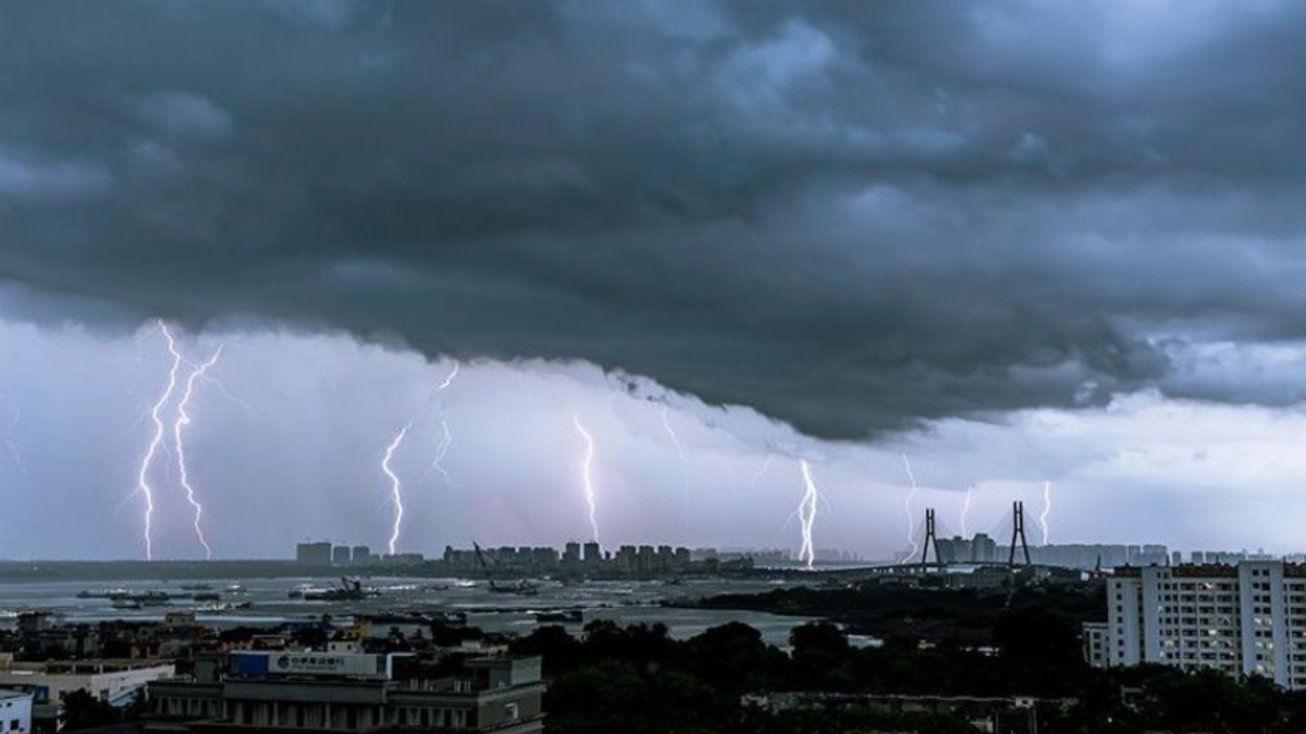 Un important orage a frappé Changzhou.