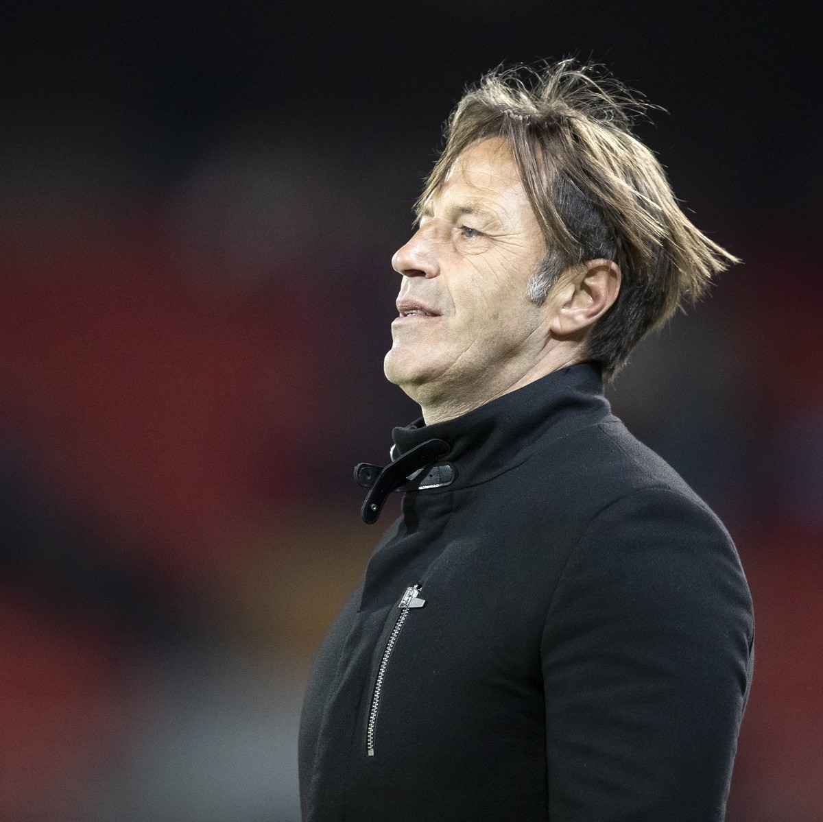 L'entraineur du FC Sion Paolo Tramezzani, lors de la rencontre du championnat de football de Super League entre le FC Sion et le FC Saint-Gall, FCSG ce samedi, 2 avril 2022 au stade de Tourbillon ...