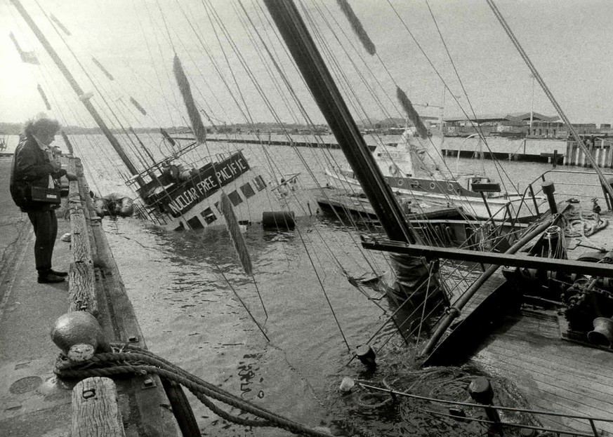 Französische Agenten versenkten 1985 die «Rainbow Warrior», bevor sie zu einer Protestaktion auslaufen konnte.