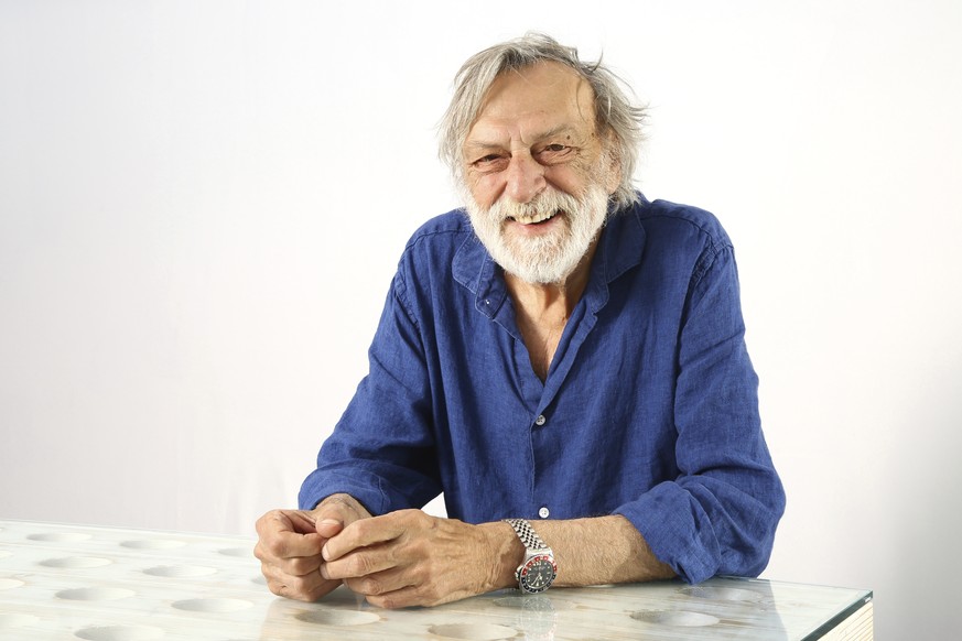 FILE -- In this Sept. 4, 2019 file photo, Emergency founder Gino Strada poses for portraits for the film &#039;Beyond The Beach&#039; at the 76th edition of the Venice Film Festival in Venice, Italy.  ...