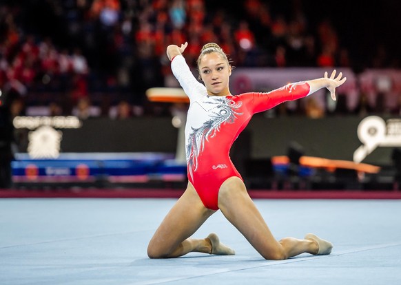 Turn WM Stuttgart 2019 SIEGENTHALER Stefanie SUI - Turn-WM 2019 Stuttgart bei der Turn WM Stuttgart 2019. Stuttgart. 05.10.19 Turnen WM , Stuttgart Baden Wuerttemberg Deutschland Gymnastics WM Stuttga ...