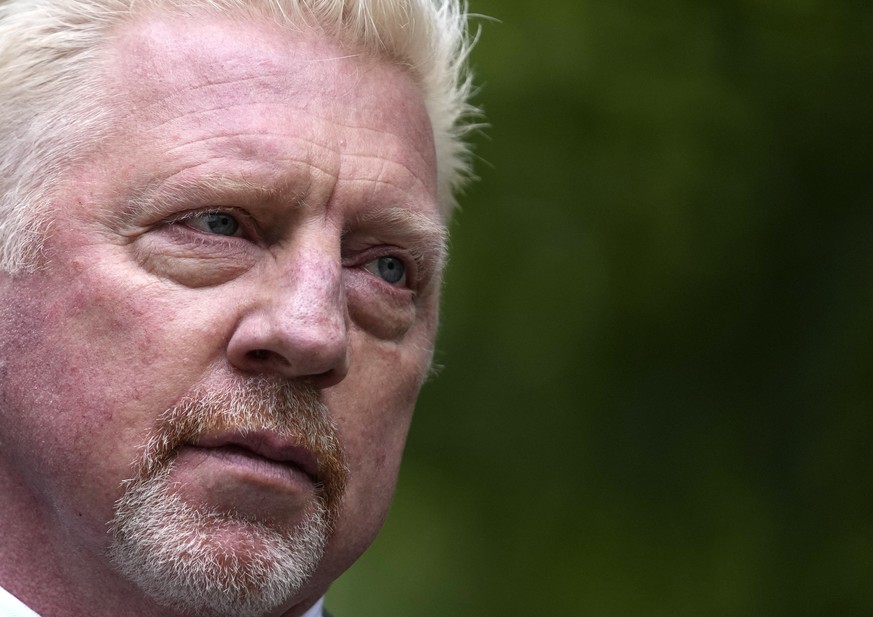 Former tennis player Boris Becker arrives at Southwark Crown Court in London, Friday, April 29, 2022. Becker was found guilty earlier of dodging his obligation to disclose financial information to set ...