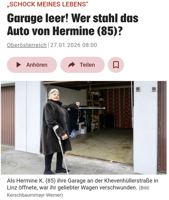Rentner zeigen auf Dinge