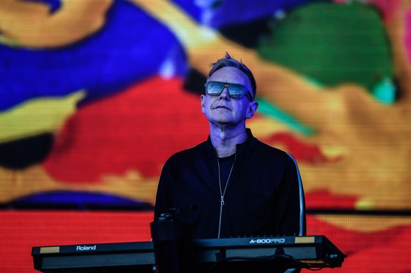 Andy Fletcher bei einem Konzert in Leipzig 2017.