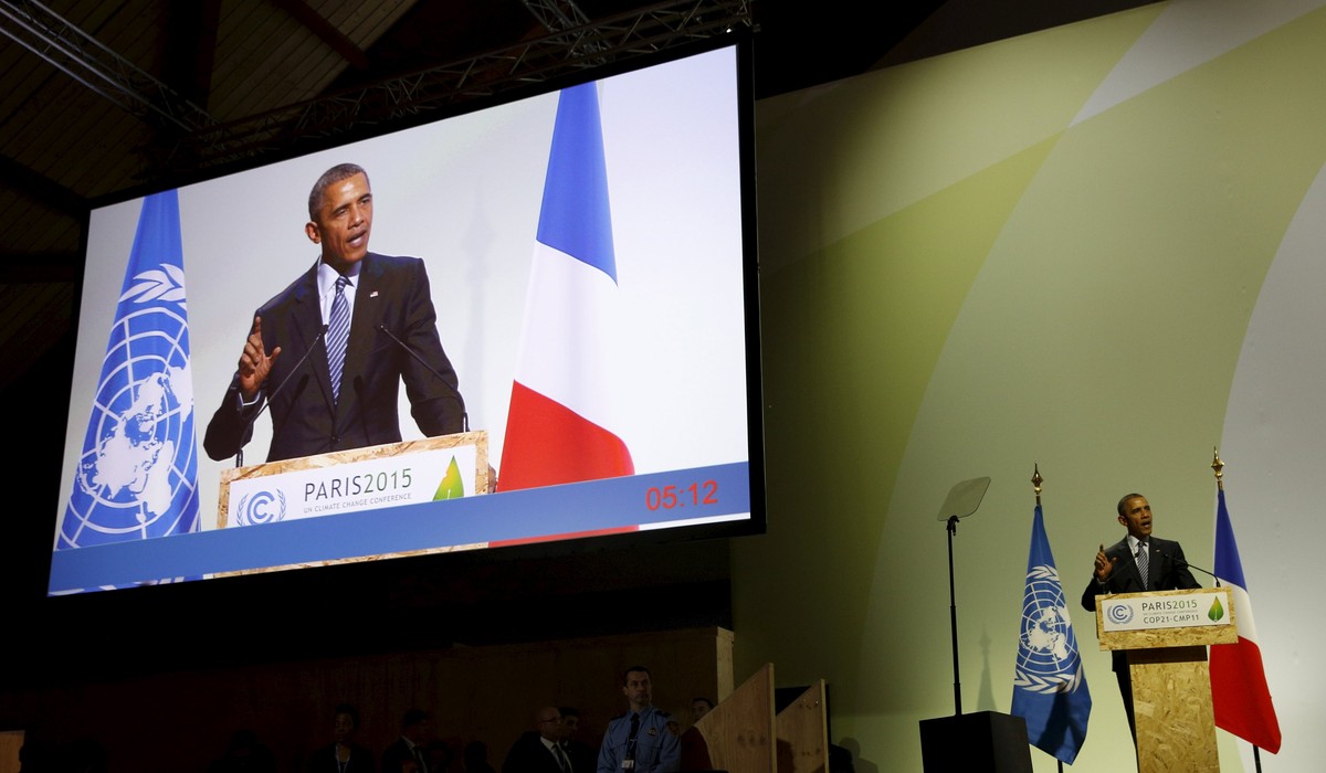 In Paris wird Präsident Obama gefeiert, zuhause geblockt.