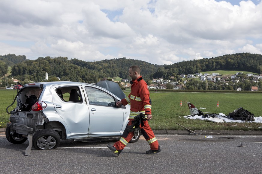 Absturz bei Kölliken: Ein Aviatik-Experte hat eine Vermutung, was passiert sein könnte.&nbsp;