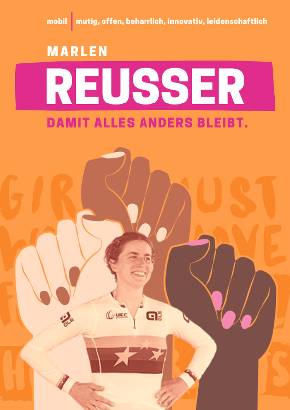 Marlen Reusser mobil Wahlplakat