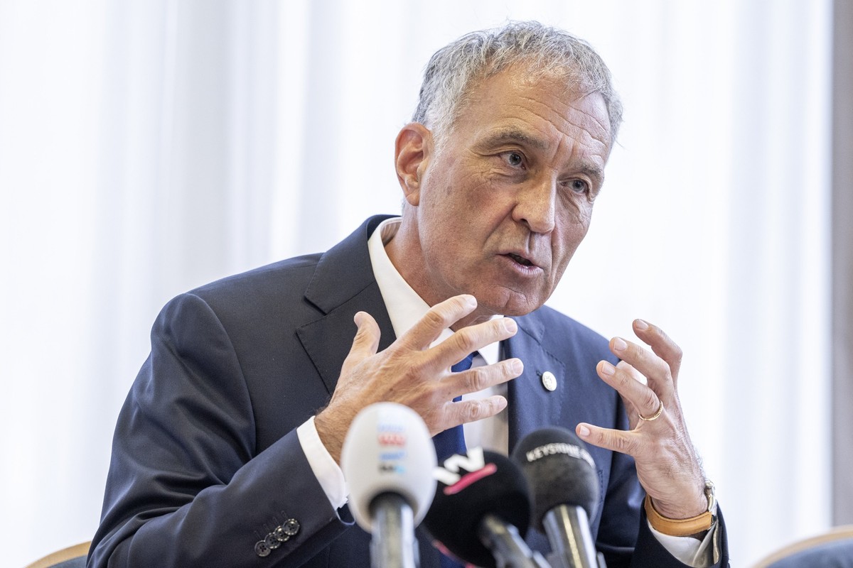 Nationalrat Remy Wyssmann, SVP-SO, gibt seine Bundesratskandidatur bekannt, am Mittwoch, 21. Oktober 2026 in Solothurn. Die Vereinigte Bundesversammlung waehlt am kommenden 9. Dezember ein neues Bunde ...