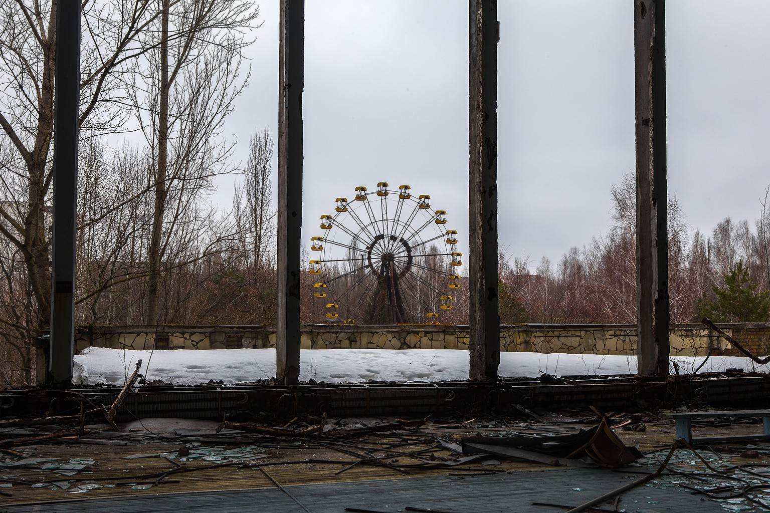 Das verlassene Riesenrad in Prypiat, der nach Moskau reichsten Stadt der Sowjetunion.&nbsp;