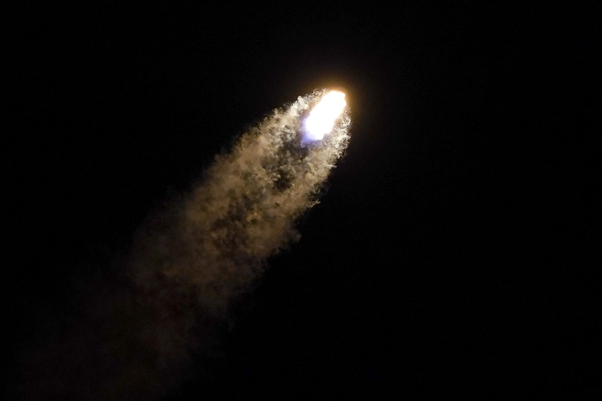 A SpaceX Falcon 9 rocket lifts off from Launch Complex 39A at the Kennedy Space Center in Cape Canaveral, Fla., Thursday, Dec. 9, 2021. The Falcon 9 will deploy into orbit NASA's Imaging X-ray Po ...