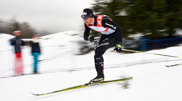 Dario Cologna in Fahrt: Während 25 Kilometer muss er versuchen, die Lücke zur Konkurrenz zu schliessen.