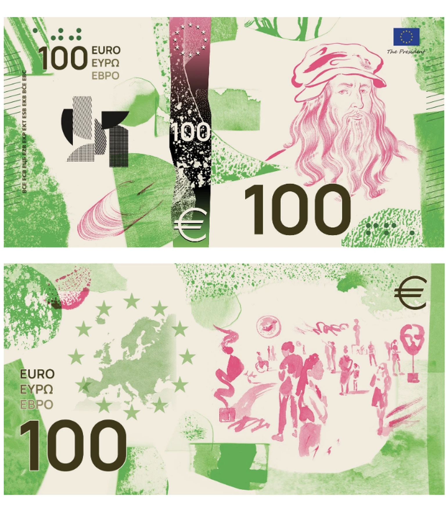 Neue Euronoten: Die verschiedenen Designs