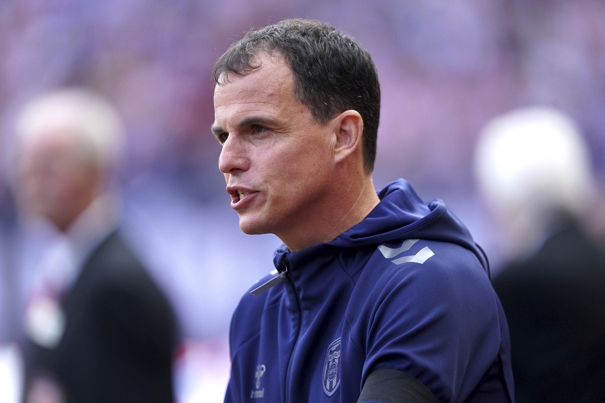 Sunderland's manager Regis Le Bris before the English Premier League soccer match between AFC Sunderland and West Ham United in Sunderland, England, Saturday, Aug. 16, 2025. (Owen Humphreys/PA vi ...