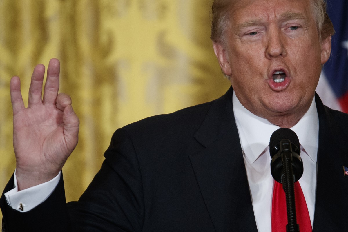 President Donald Trump speaks during a news conference with Norwegian Prime Minister Erna Solberg in the East Room of the White House, Wednesday, Jan. 10, 2018, in Washington. (AP Photo/Evan Vucci)