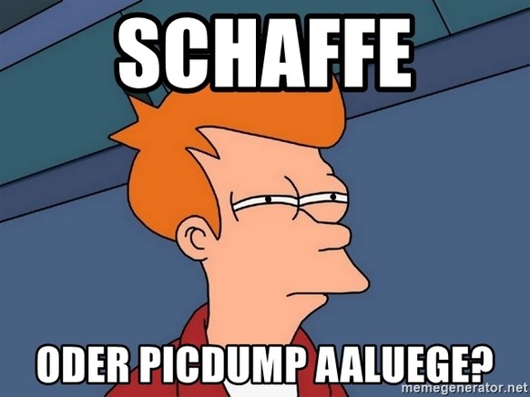 Huiiii, der PICDUMP ist da!聽馃く
Vorher
