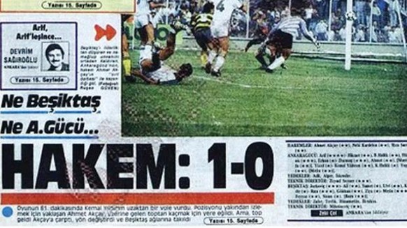 «Schiedsrichter: 1:0» titelt die «Hürriyet».