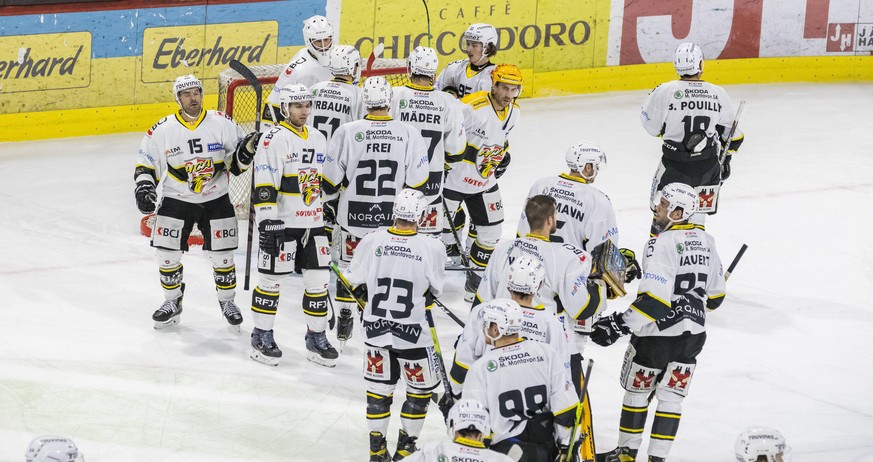 Kloten, Schweiz - 21. November 2020: Der HC Ajoie geht ausw