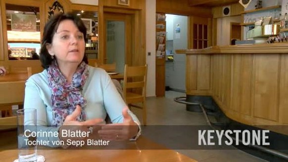 Visp - 28.5.2015 - Wird Fifa-Präsident Sepp Blatter mit Korruptionsvorwüren in Verbindung gebracht, verletzt dies seine Tochter, Corinne Blatter. Ihr Vater sei zu hundert Prozent nicht korrupt. Sie kr ...