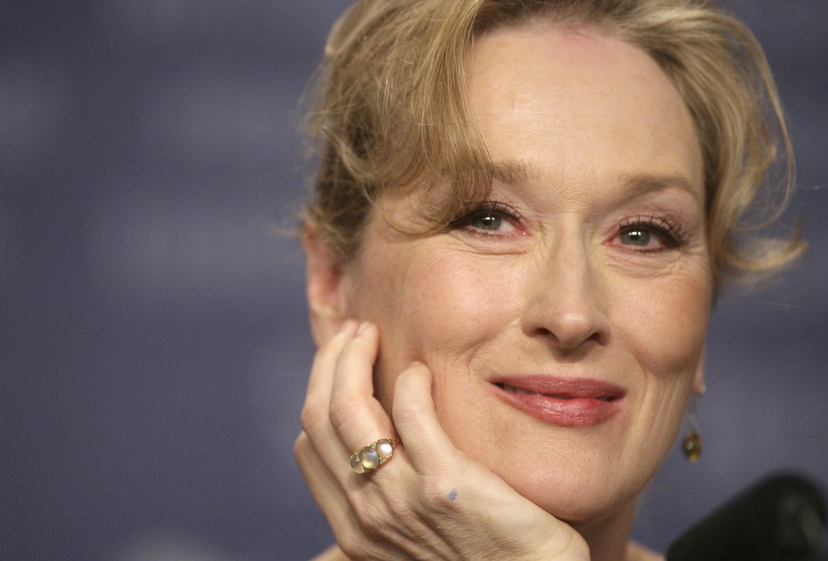 U.S. actress Meryl Streep addresses a news conference for her movie 'A Prairie Home Companion' at the 56th Film Festival Berlinale in Berlin, Germany, Sunday, Feb. 12, 2006. The festival is  ...