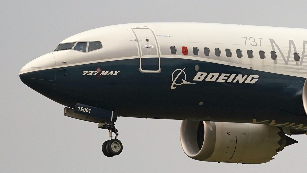 FILE - A Boeing 737 Max jet prepares to land at Boeing Field following a test flight in Seattle, Sept. 30, 2020. Boeing says its supplier has discovered another problem with fuselages of its 737 jets  ...