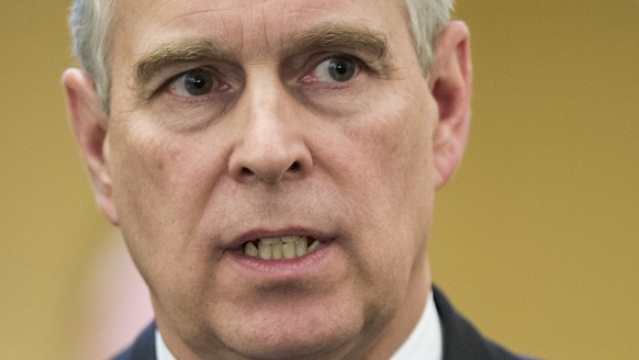 epa08473224 (FILE) - A file photo dated 22 January 2015 shows Britain&#039;s Prince Andrew, the Duke of York, during the 45th Annual Meeting of the World Economic Forum, WEF, in Davos, Switzerland (re ...