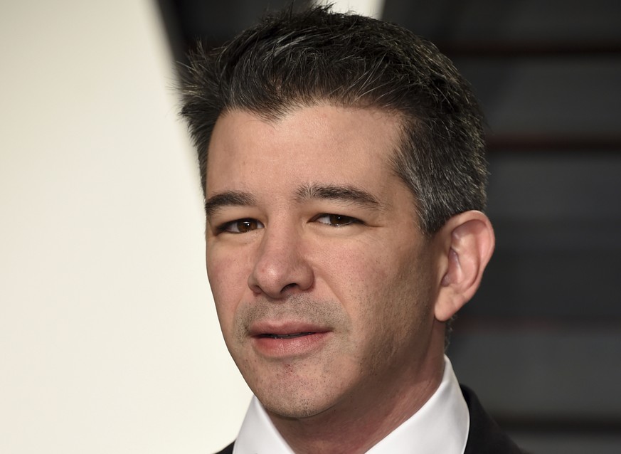 ARCHIVBILD ZUM RUECKTRITT VON UBER-CHEF TRAVIS KALANICK AM MITTWOCH, 21. JUNI 2017 - FILE - In this Sunday, Feb. 26, 2017, file photo, Uber CEO Travis Kalanick arrives at the Vanity Fair Oscar Party i ...