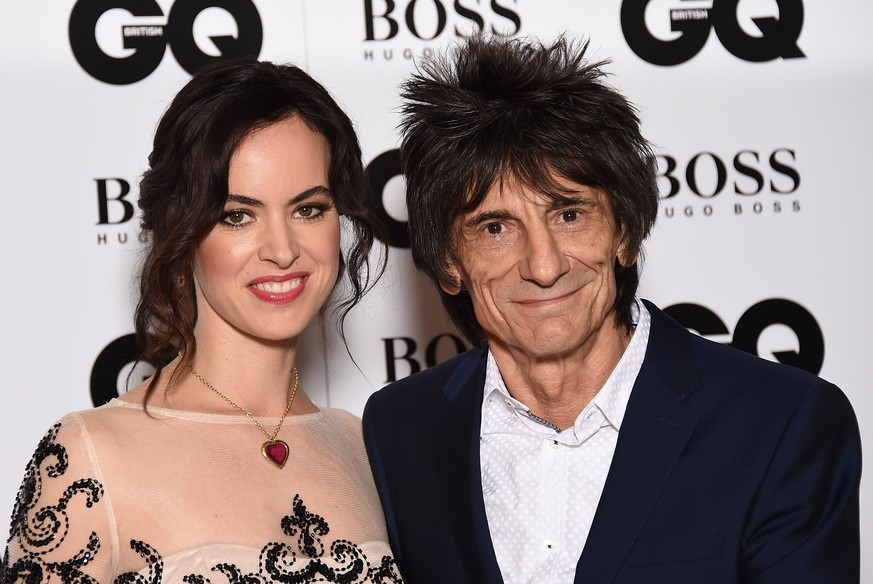 Sally Humphreys mit ihrem Mann, Ron Wood. Er ist bereits Vater von vier Kindern und achtfacher Grossvater.