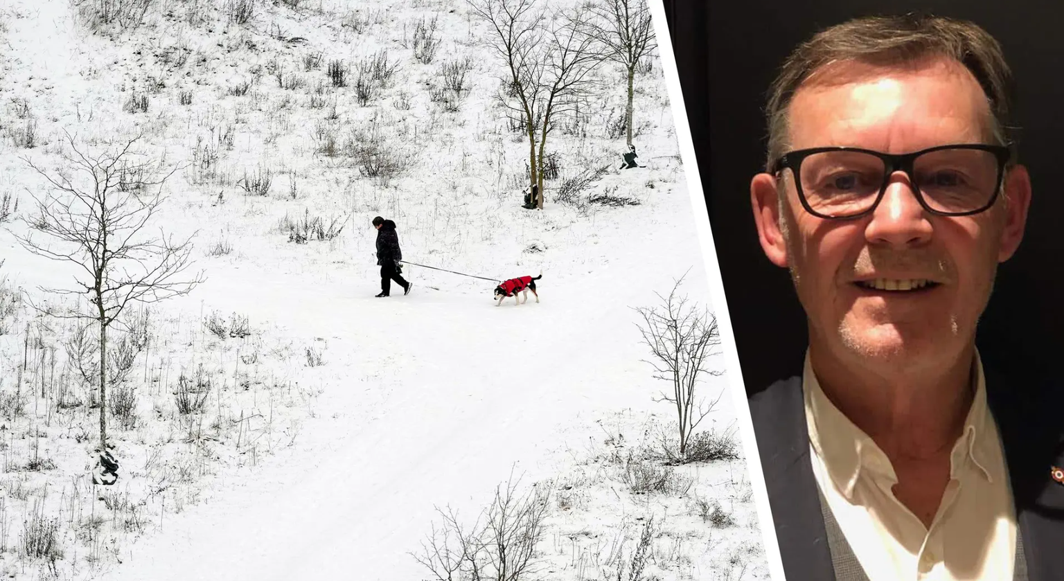 Bernard de Narda, Bürgermeister von Raillencourt-Sainte-Olle, hat ein Schneeverbot erlassen.