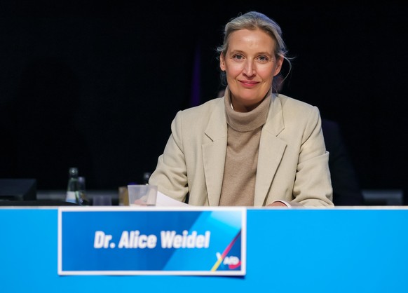 epa12556692 AfD Co-Chairwoman Alice Weidel attends a founding congress of the new youth wing of the Alternative for Germany (AfD) party in Giessen, Germany, 29 November 2025. The far-right party is la ...