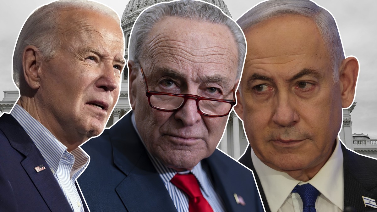 Joe Biden, Chuck Schumer, Benjamin Netanjahu