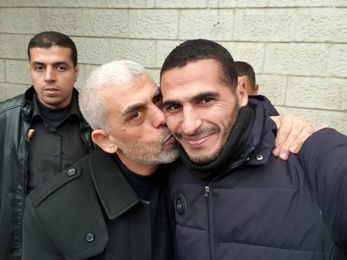 Fotograf Hassan Eslaiah (r.) und der Hamas-Führer Yahya Sinwar.
