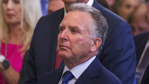epa12241977 US Special Envoy to the Middle East Steve Witkoff looks on as US President Donald Trump signs the ?Halt All Lethal Trafficking of Fentanyl Act,&quot; at the White House, Washington, DC, US ...