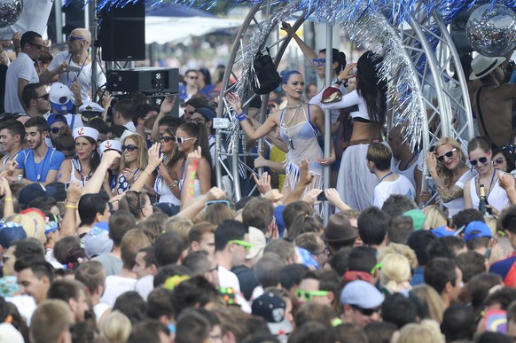 Street Parade 2014 in Zürich.